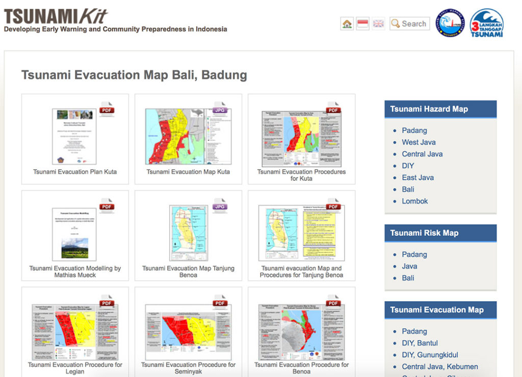 Tsunami Kit - Bali Tsunami Maps