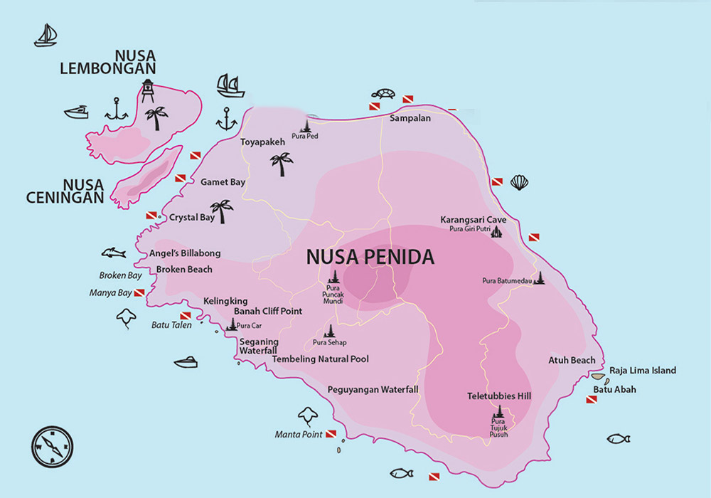 Penida Cruise Map